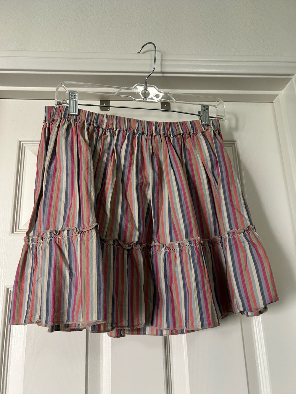Mossimo Supply Co. Multicolor Striped Tiered Skirt